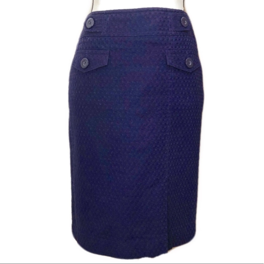 Ann Taylor Purple Pencil Skirt